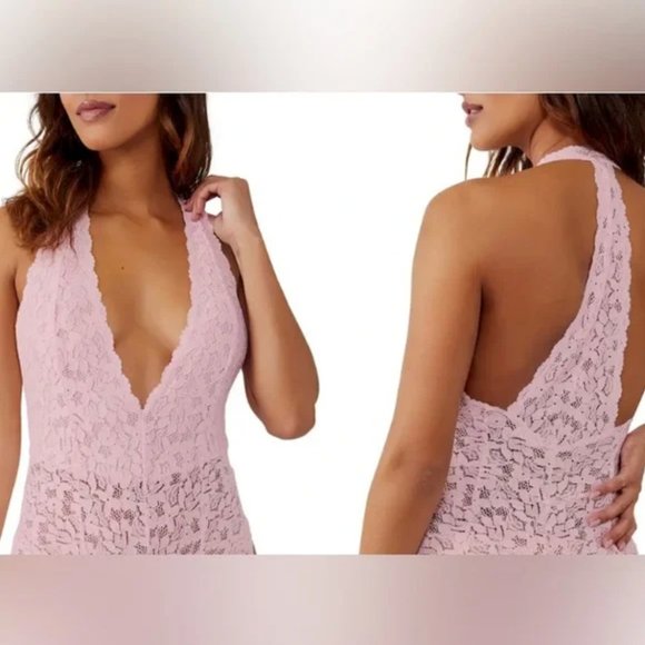 NWT Free People Avery Lace Bodysuit in Festival Bloom - Picture 1 of 5